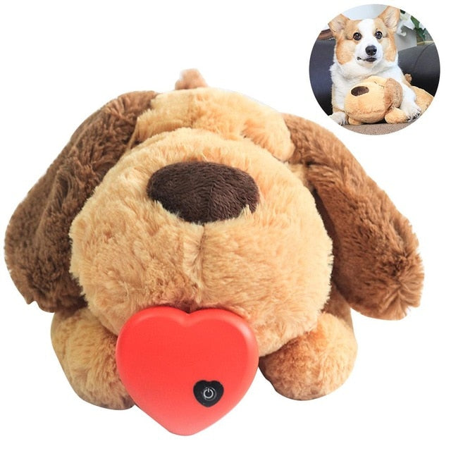 Dog Heart Beat Training Aid Snuggle Plush Toy - Companion Pet Supply