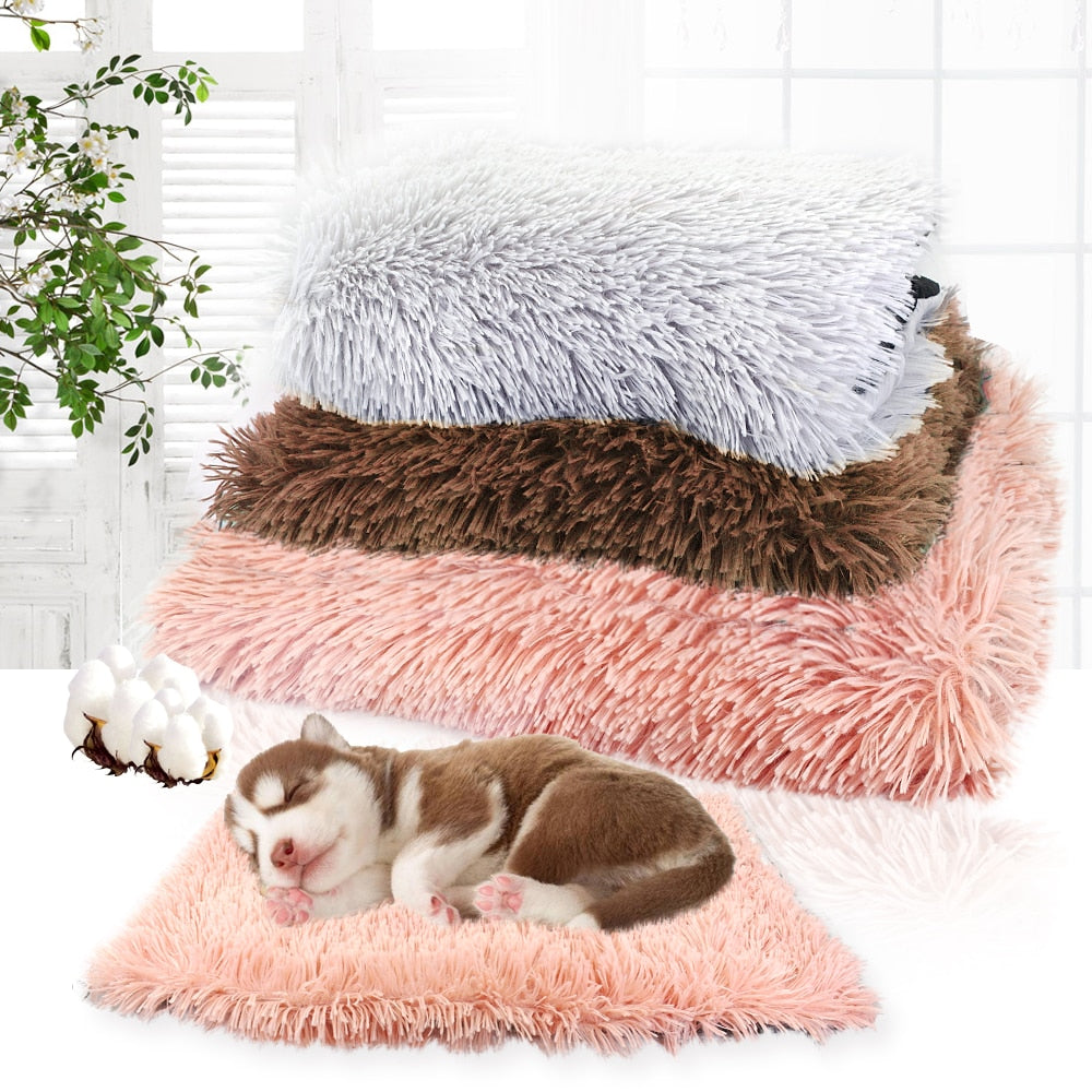 Long Plush Fleece Dog Bed - Companion Pet Supply
