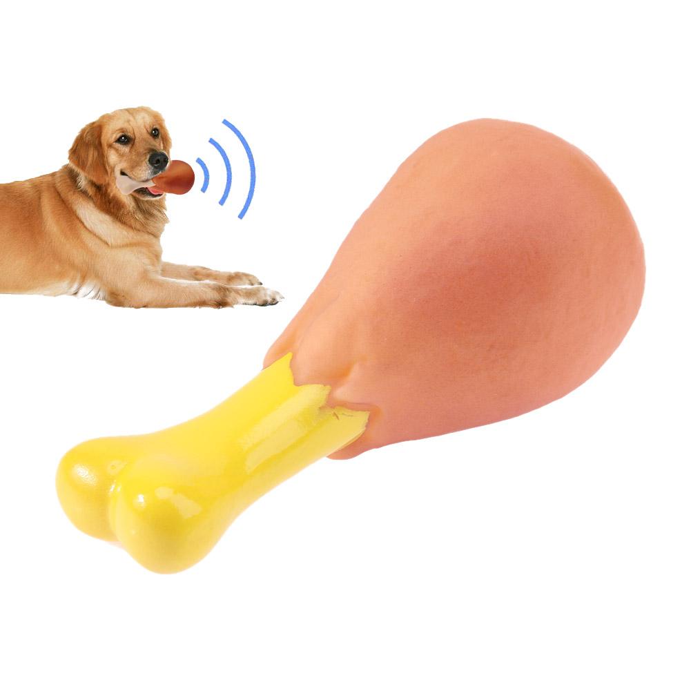Dog Rubber Chicken Leg Toy - Companion Pet Supply