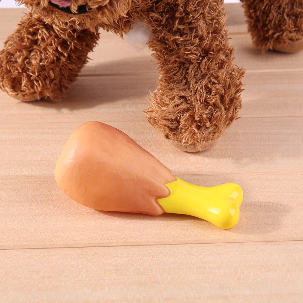 Dog Rubber Chicken Leg Toy - Companion Pet Supply