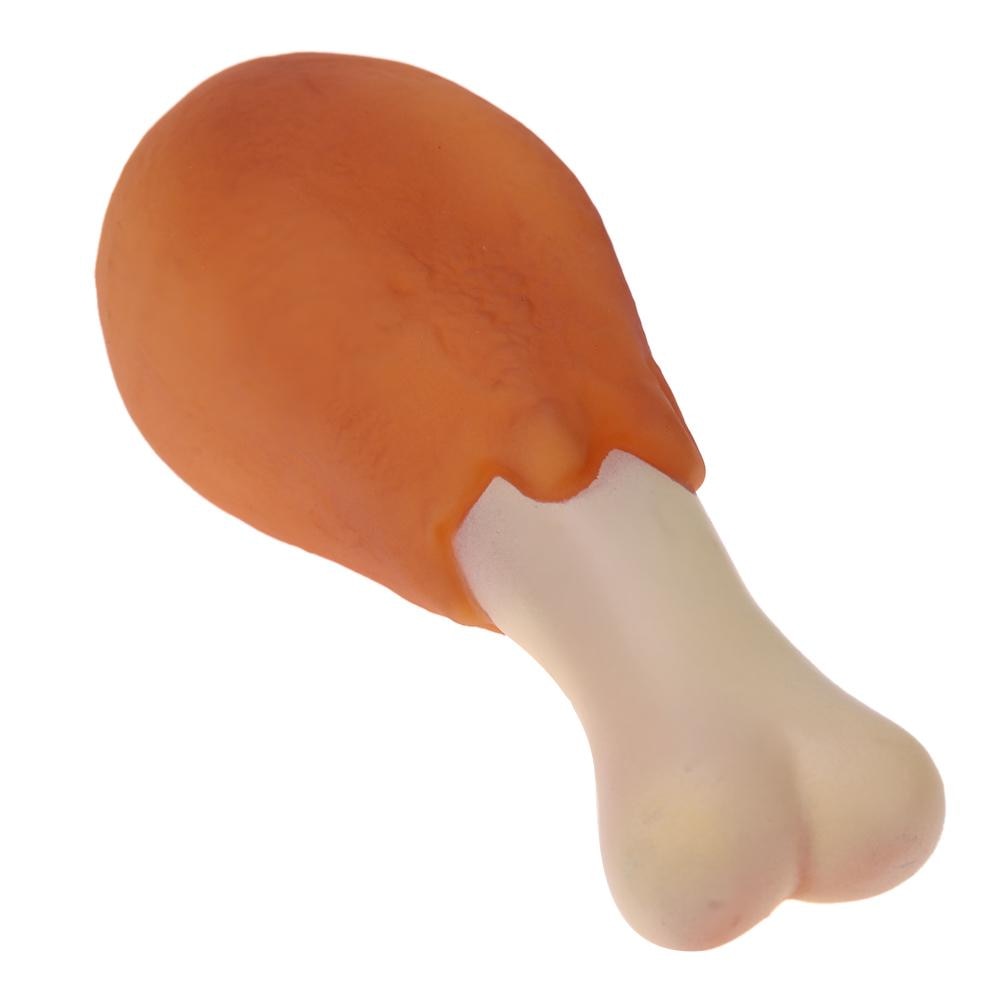 Dog Rubber Chicken Leg Toy - Companion Pet Supply