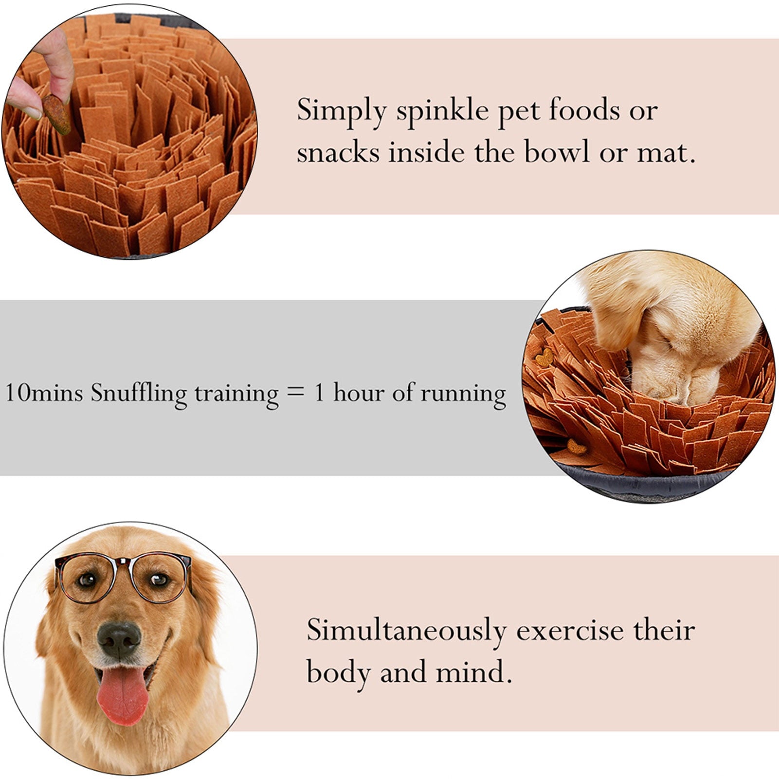 Dog Sniffing Mat Puzzle Toy - Companion Pet Supply