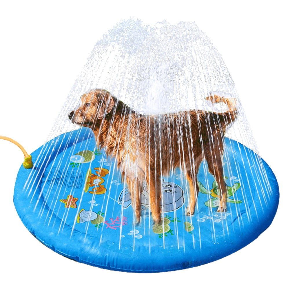 Water Splash Sprinkler Pad Dogs Play Mat - Companion Pet Supply