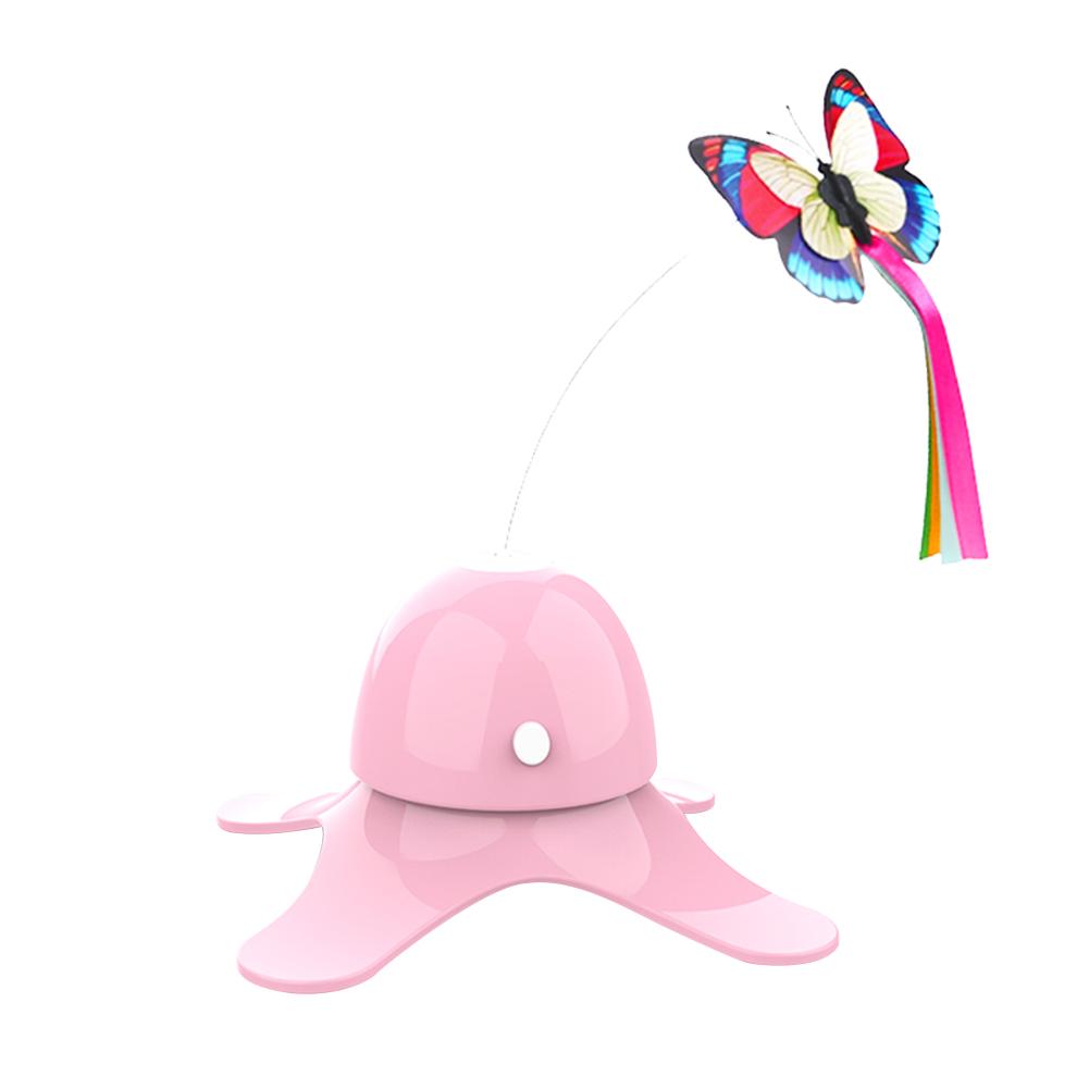 Electric Rotating Glowing Butterfly Pet Toy - Companion Pet Supply