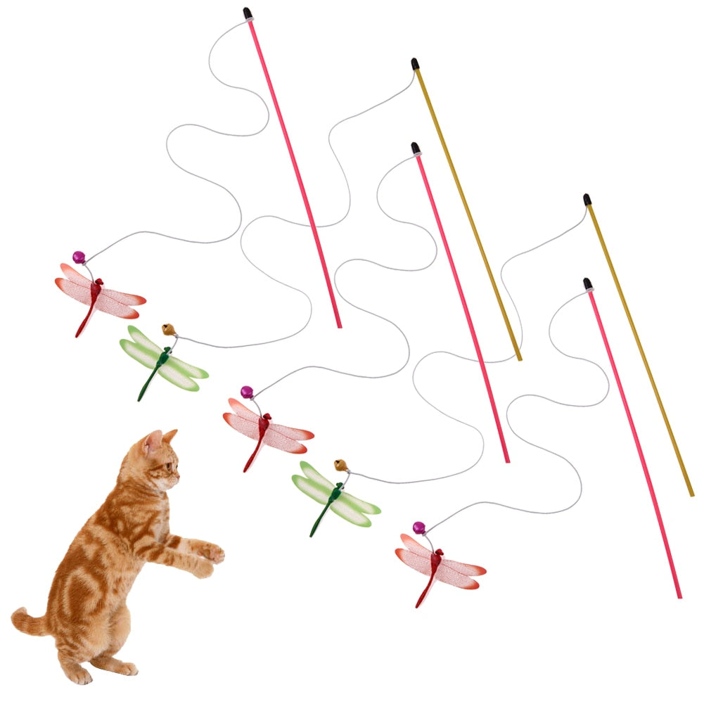 5pcs Funny Wire Stick Pet Teaser - Companion Pet Supply